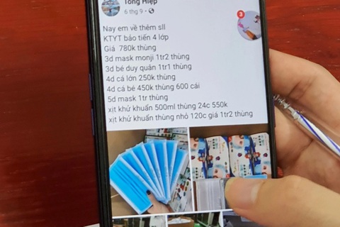 Giả rao bán khẩu trang trên Facebook , nam thanh niên lừa 151 người khắp cả nước