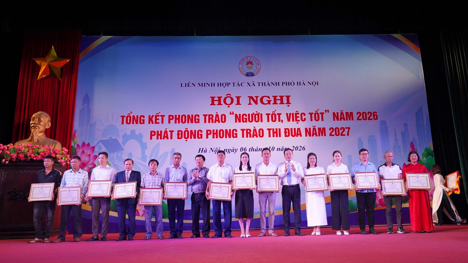 Liên minh HTX TP. Hà Nội biểu dương 58 gương “Người tốt, việc tốt” năm 2026