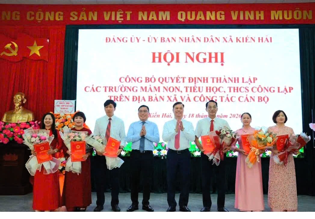 TRƯỜNG TIỂU HỌC KIẾN HẢI 1:  HỘI TỤ SỨC MẠNH, VỮNG BƯỚC TRONG HÀNH TRÌNH MỚI